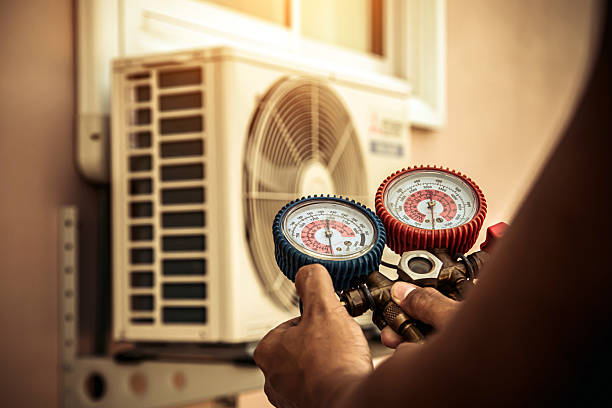 Professional Hvac Installation technician working in Acton, MA